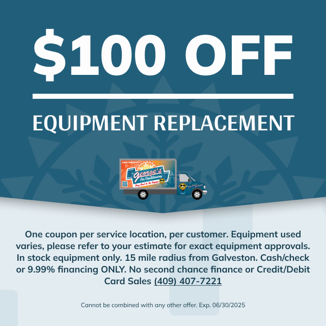 $100 off equipment replacement 